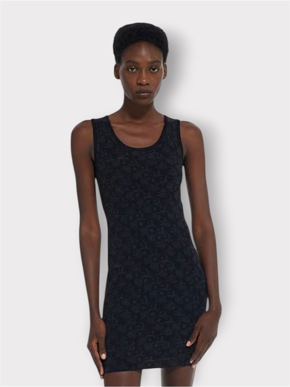 THE KOOPLES French Luxury “Robe Jacquard Logo All Over” Bodycon Dress NWT